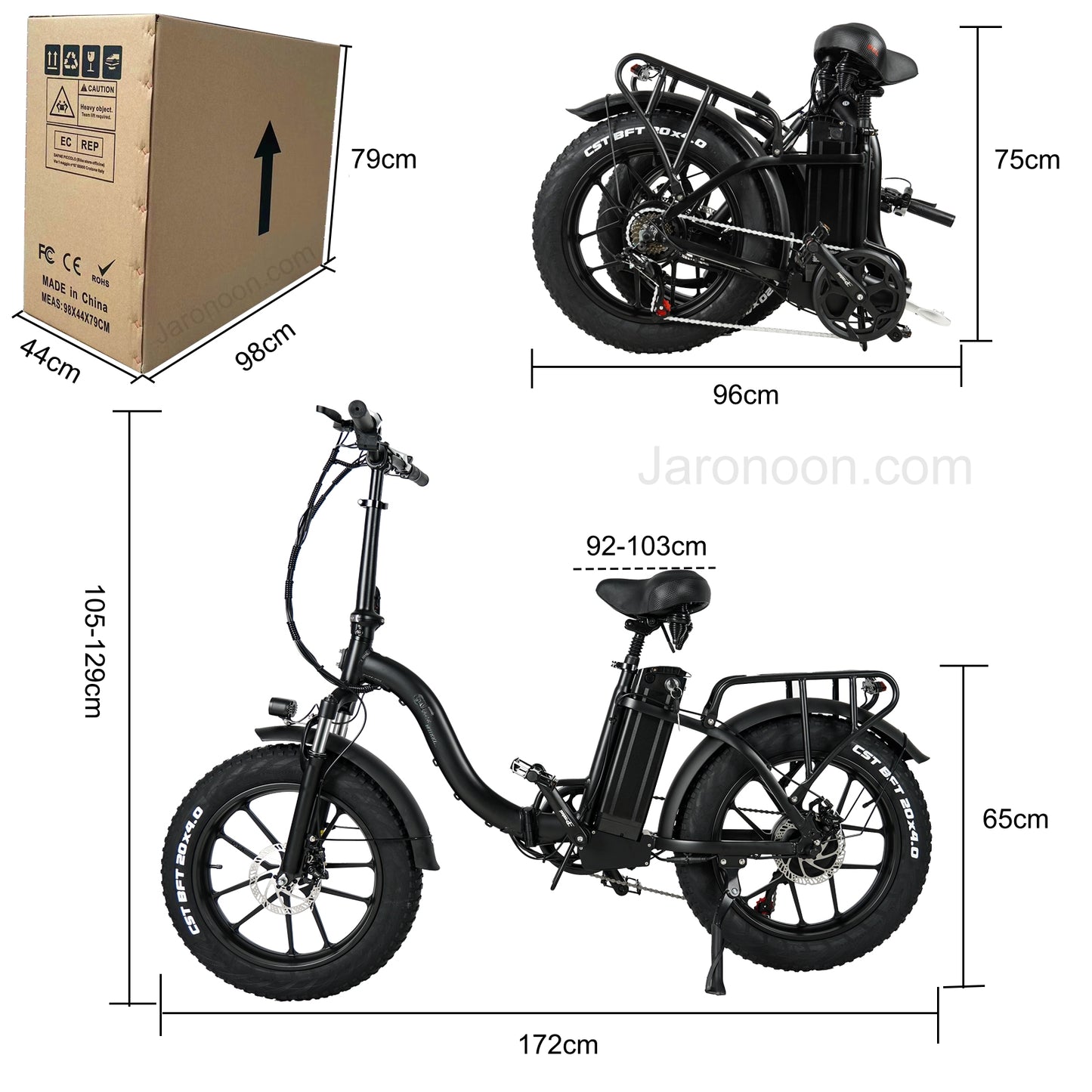 CMACEWHEEL Y20-NEW 750W 20 tum Folding E-cykel Fat Tire Mountain Bike Snow 48V 17A Electric Bike Dual Disc Brake