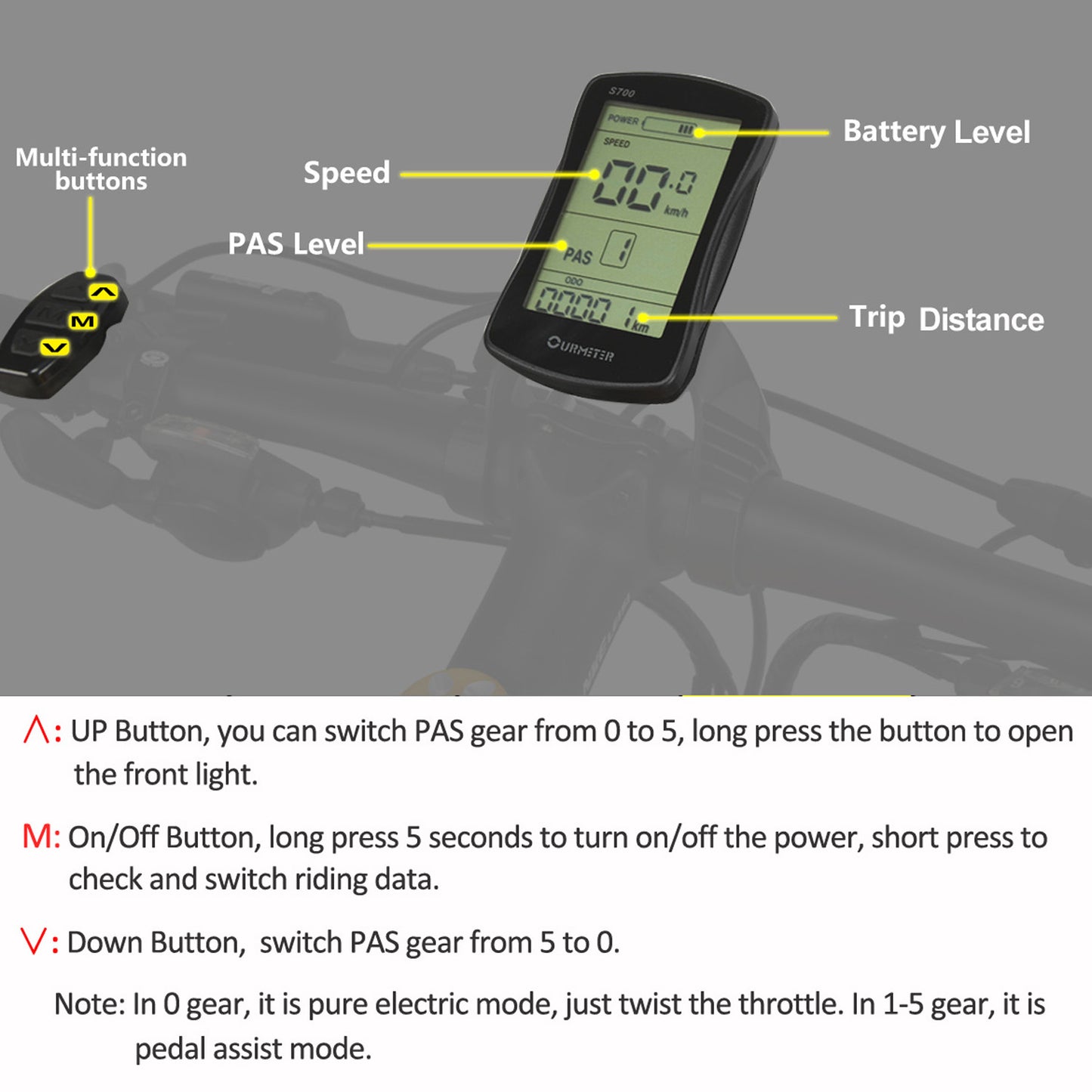 Lankeleisi T750plus 1000W 5-Grade Pedal Assist Power System Electric Fat Tire Bike, 26*4.0 Ruota pneumatica della neve, entrambi freno a disco, batteria rimovibile di grande capacità, 27 velocità