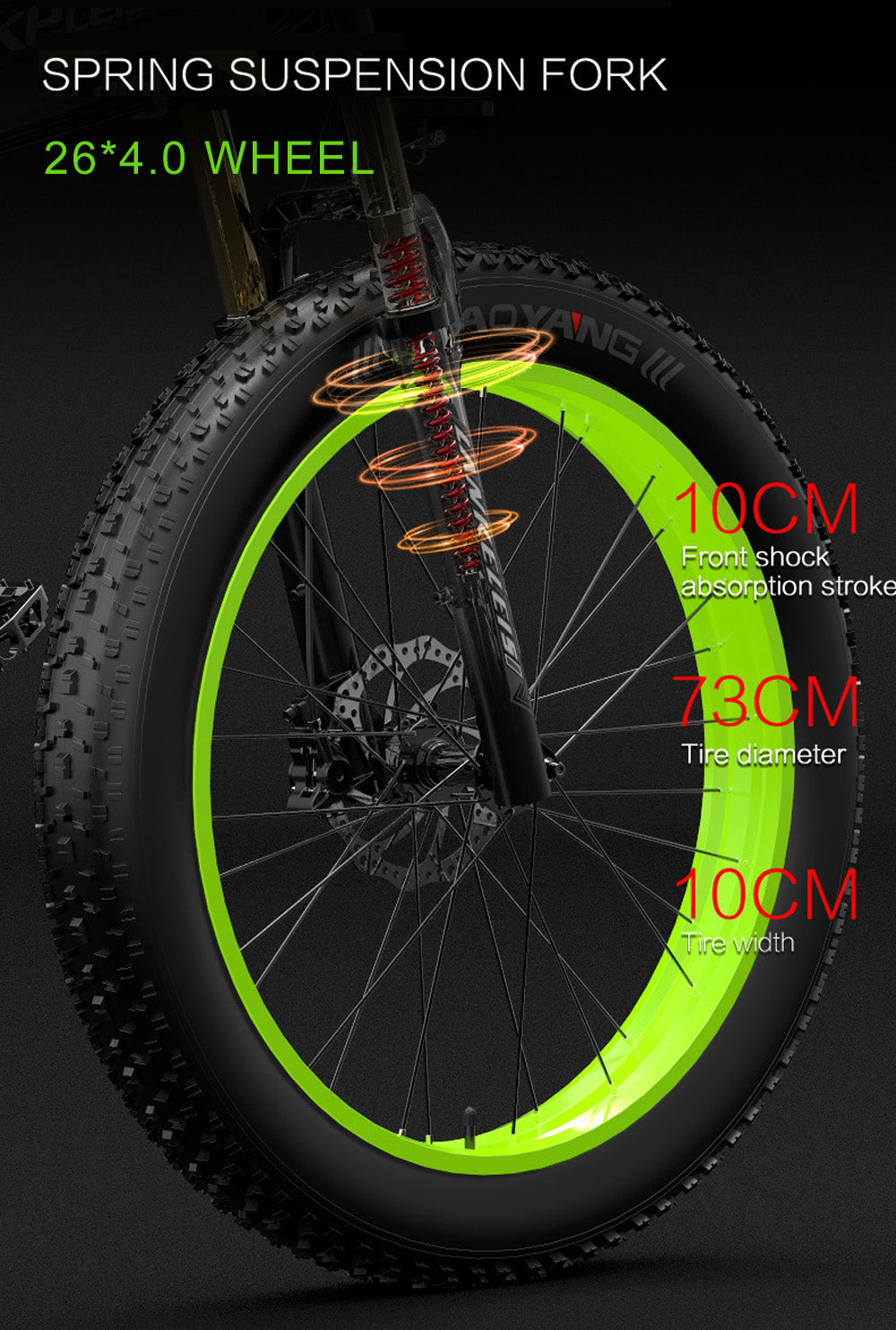 Lankeleisi XT750Plus 1000W Bicicletă electrică puternică cu anvelope grase, asistență la pedală cu 5 niveluri, baterie cu litiu de mare capacitate 48V 14,5A/17,5A, adoptă furca de coborâre cu suspensie cu umăr dublu