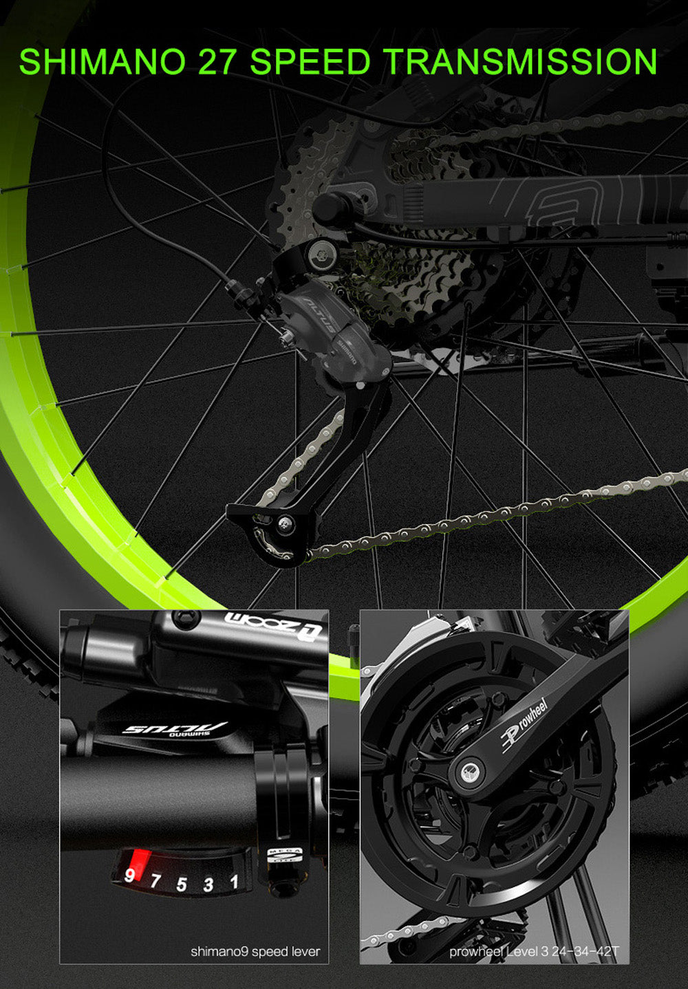 Lankeleisi XT750Plus 1000W Bicicletă electrică puternică cu anvelope grase, asistență la pedală cu 5 niveluri, baterie cu litiu de mare capacitate 48V 14,5A/17,5A, adoptă furca de coborâre cu suspensie cu umăr dublu