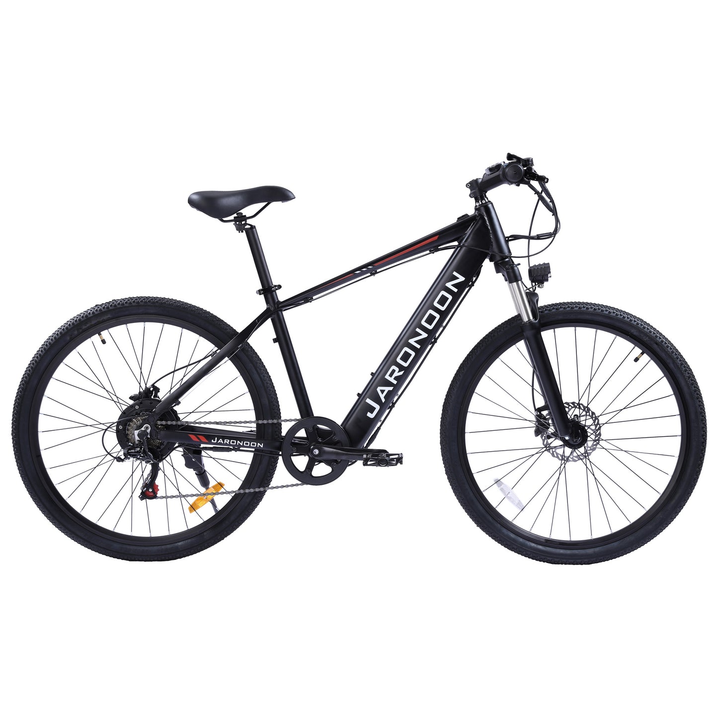 Bicicletă electrică de munte JARONOON F1 de 27,5 inci, motor 500 W 48 V 10 Ah/15 Ah baterie încorporată de mare capacitate, furcă cu suspensie cu arc ulei, frână cu disc hidraulic