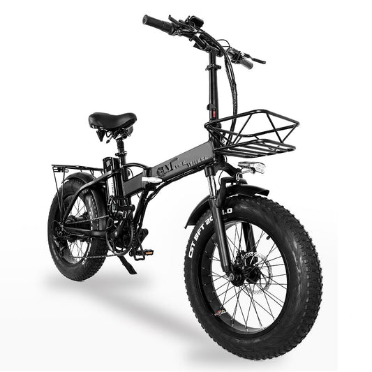 GW20 Enhanced Edition 1000W motore 20 pollici bici pieghevole elettrica, batteria al litio 48V 20Ah, 4.0 Fat Tire Snow Bike, Power Assist Sand Bicicletta