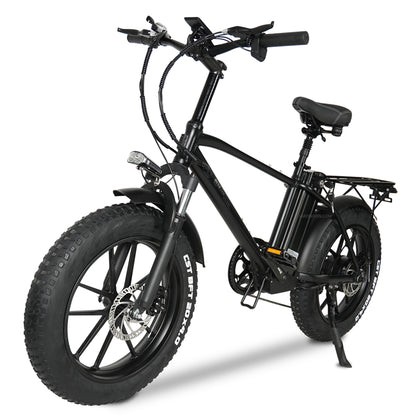 Bicicletă electrică CMACEWHEEL T20 de 20 inchi, 750 W, bicicletă de munte cu cauciucuri 4.0, baterie 48V 15Ah, frână cu disc față și spate