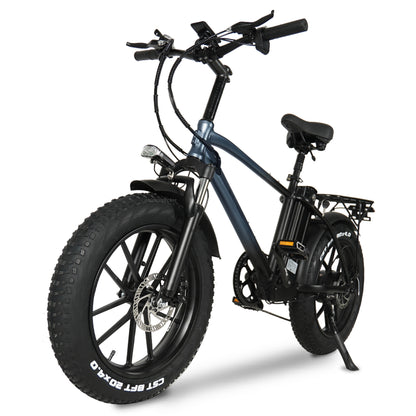 Bicicletă electrică CMACEWHEEL T20 de 20 inchi, 750 W, bicicletă de munte cu cauciucuri 4.0, baterie 48V 15Ah, frână cu disc față și spate