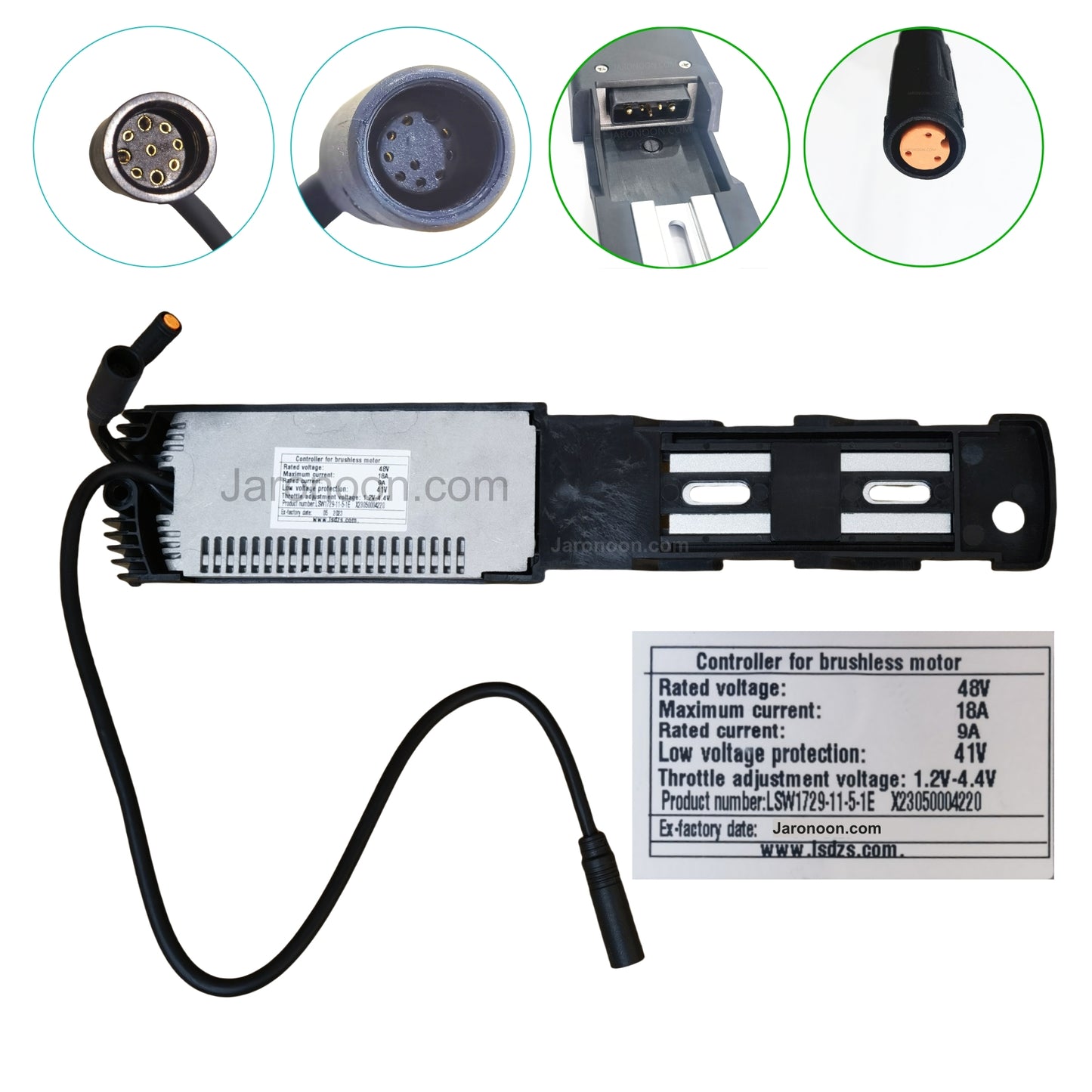 LSW1729-11-5-1E Controller Speical for CMACEWHEEL Electric Bike, Interchangeable with YCKS338-001-48T