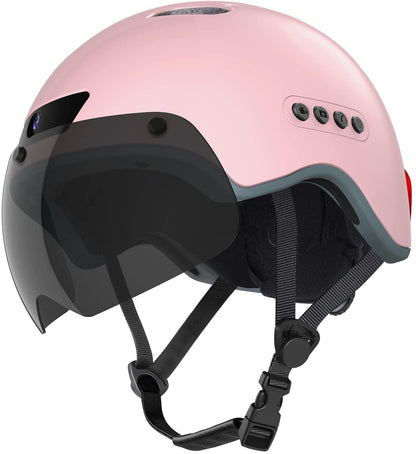 Bluetooth Calling Smart Helmet con fotocamera per registratore di guida incorporata, Visiera staccabile,Turchia segnale circolare, per Commuter urbano