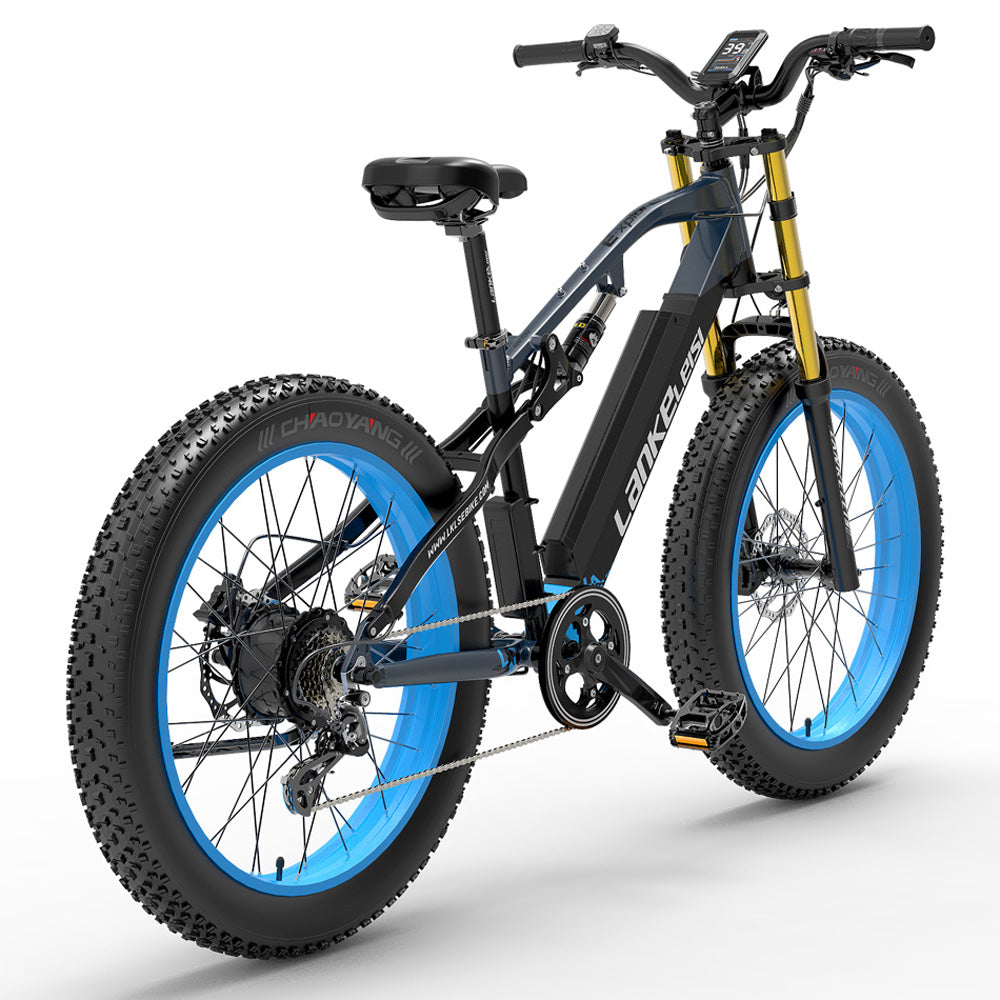 RV700 1000W 48V 16Ah Kraftfull elektrisk cykel 26 Inch Beach Bike Mountain Bike Upgraded Oil Spring Downhill Fork Dual Suspension