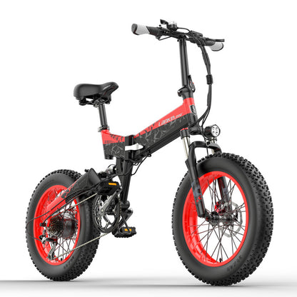 Lankeleisi X3000plus 1000W E-bicicletă pliabilă 48V 14.5A/17.5A Bicicletă electrică Bicicletă de zăpadă 20 inch Mountain Bike Suspensie completă față și spate