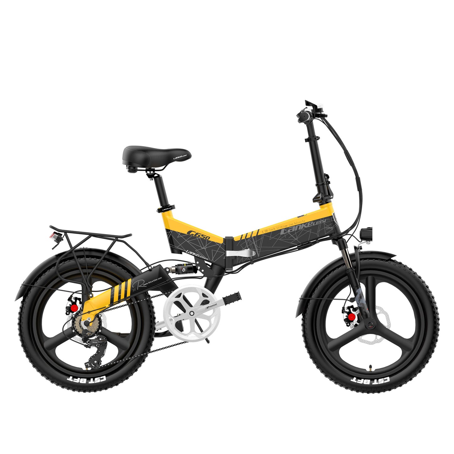 G650 20 pulgadas E-bike Mountain Bike Bicicleta eléctrica plegable 400W 48V Batería de litio Suspensión completa delantera y trasera