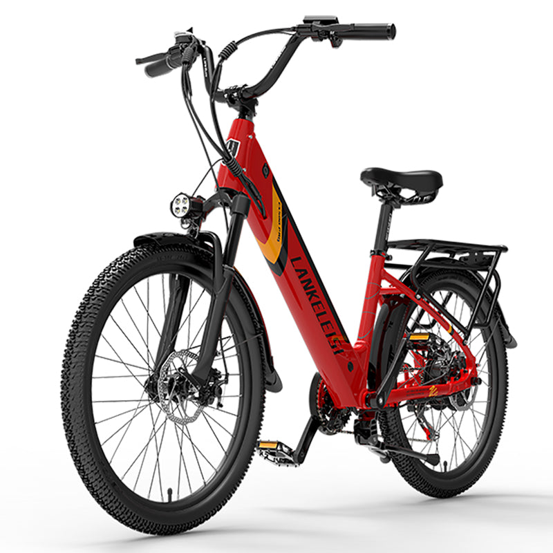 ES500 Pro 500W 48V 16Ah 130Km Endurance 24 Inch Brushless Motor Urban Electric Bike Dual Disc Brakes 32km/h Max Speed City Bik