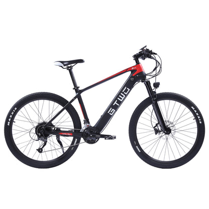 bici elettrica del fibra di carbonio da 7,5 pollici, adpopt 350W / 500W motore, forcella anteriore dell'ammortizzatore dell'aria, 27 Speed Mountain Bike