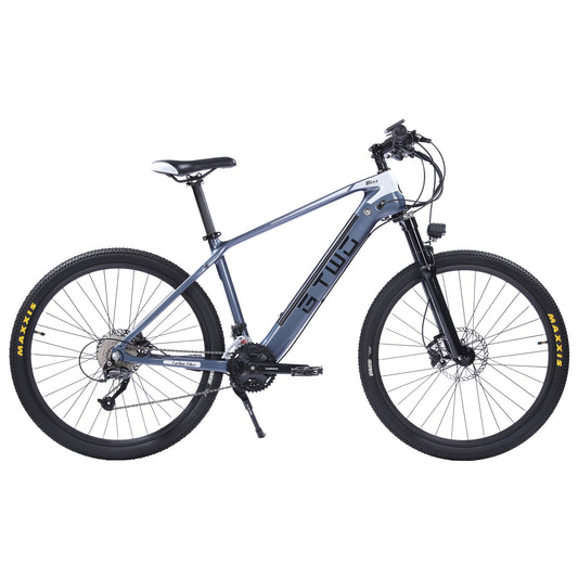 bici elettrica del fibra di carbonio da 7,5 pollici, adpopt 350W / 500W motore, forcella anteriore dell'ammortizzatore dell'aria, 27 Speed Mountain Bike